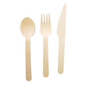 Pellets und Holzbesteck