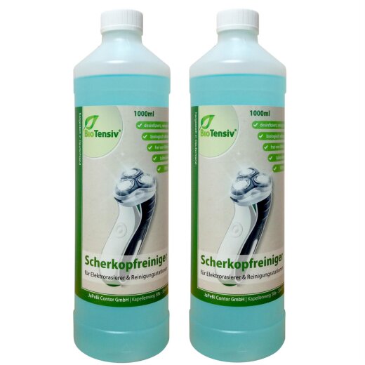 2x 1L BioTensiv Professional Scherkopfreiniger Reinigungsflüssigkeit