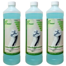 3x 1L BioTensiv Professional Scherkopfreiniger Reinigungsflüssigkeit