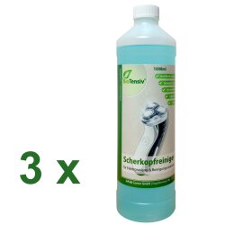 3x 1L BioTensiv Professional Scherkopfreiniger Reinigungsflüssigkeit
