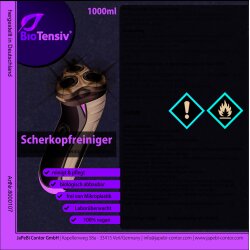 5x 1L BioTensiv Professional Scherkopfreiniger Reinigungsflüssigkeit