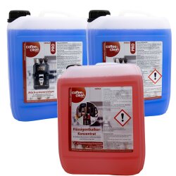 10L Milchschaumreiniger + 5L Flüssigentkalker...