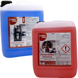 5L Milchschaumreiniger + 5L Flüssigentkalker für Kaffeevollautomaten Gastro