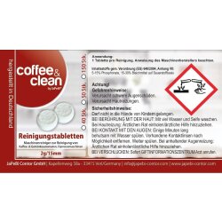50 Reiniger-Tabs Coffee&Clean by JaPeBi á 2gr.