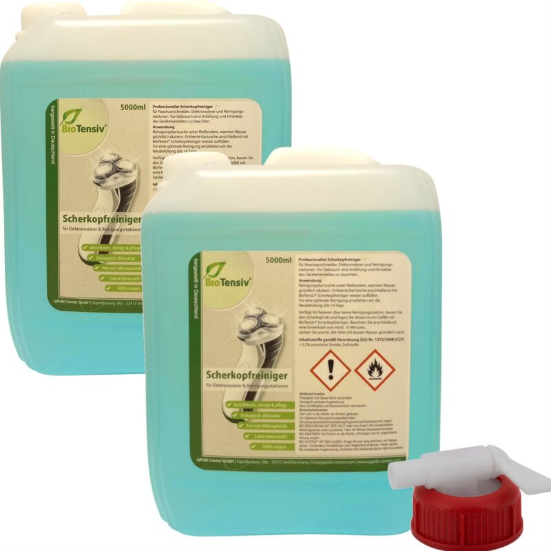 BioTensiv® Professional Scherkopfreiniger, 5 Liter - JaPeBi Contor Gm,  17,90 €