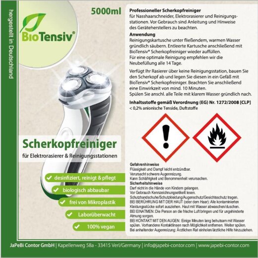 BIOLAB Scherkopfreiniger Elektrorasierer Reinigungslösung (1-St