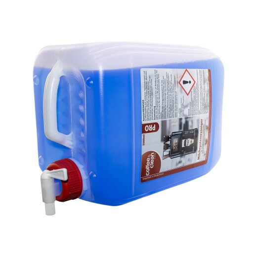 5000 ml milk foam  cleaner Coffee&Clean by japebi 5L canister with outlet tap