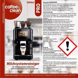 5 Liter Milchsystemreiniger Coffee&Clean by JaPeBi + Auslaufhahn