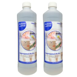 2x 1L Isopropanol 99,9% Isopropylalkohol 2-Propanol ProCleaner by JaPeBi