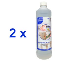 2x 1L Isopropanol 99,9% Isopropylalkohol 2-Propanol ProCleaner by JaPeBi