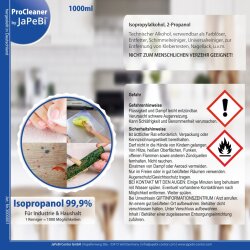 2x 1L Isopropanol 99,9% Isopropylalkohol 2-Propanol ProCleaner by JaPeBi