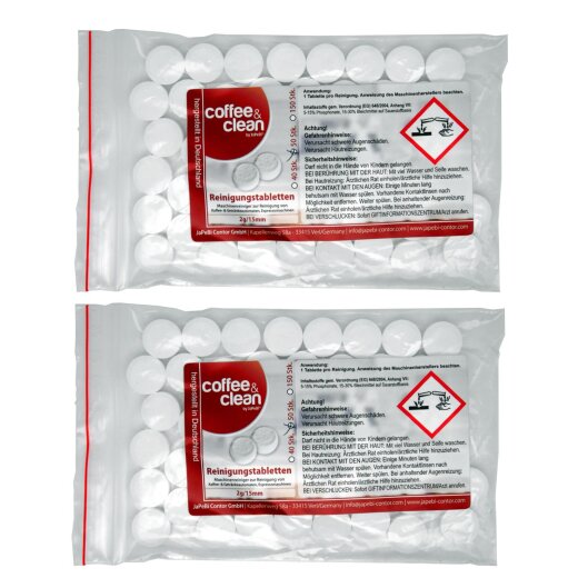 50 Cleaning-Tabs Coffee&Clean by japebi á 2gr./0.07oz