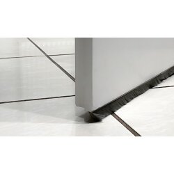 Bürstendichtung Dichtungsbürste Türbürste Breite 4,8mm Höhe 3 - 25 mm Farbe Grau