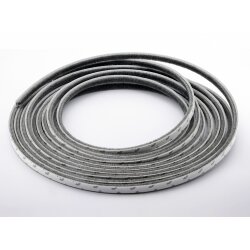 5m Selbstklebende Bürstendichtung Fußbreite=6,7mm, Höhe=3mm, Farbe: Grau