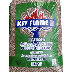 KSV FLAME Buchenholz-Pellets für BBQ, Grill, Pizzaofen, Räucherofen, Smoker, Ofen