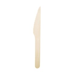 Einwegbesteck Holzbesteck: Gabel, Messer, Löffel aus FSC-Holz in Schachtel, 16cm