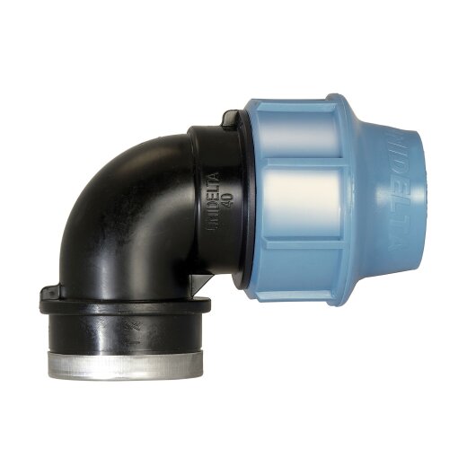 Unidelta PP Winkel 90° m. Innengewinde