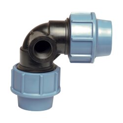 Unidelta PP Winkel 90° m. seitl. Innengewinde-Abgang