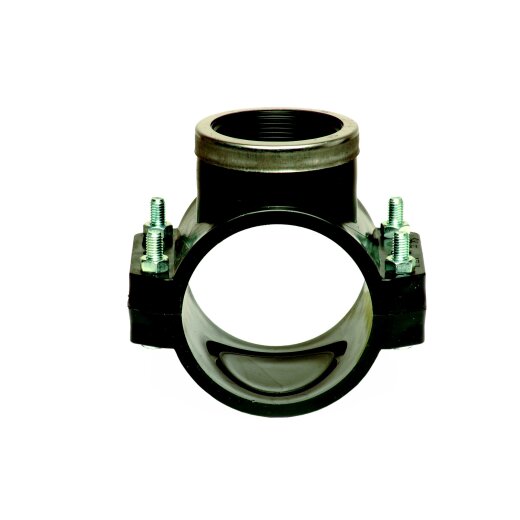 Unidelta PP Anbohrschelle mit Innengewinde und Verstärkung