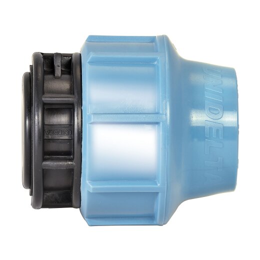 Unidelta PP Endstopfen m. Klemmverschraubung