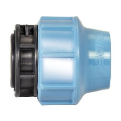 Unidelta PP Endstopfen m. Klemmverschraubung