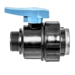 Unidelta PP Kugelhahn mit Außen- und Innengewinde