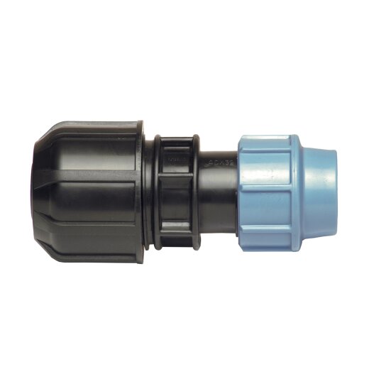 PP Kupplung für Übergang von PE auf andere Werkstoffe Klemme Fitting DVGW 16mm-40mm