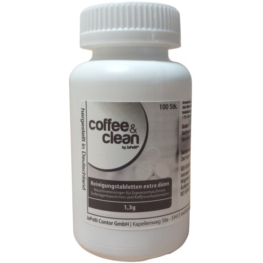 1,2g cleaning tablets Coffee&Clean by japebi 1 tin