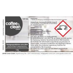 1,2g cleaning tablets Coffee&Clean by japebi 1 tin