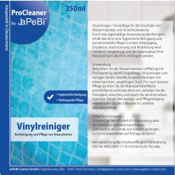 Vinylpflege / Vinylreiniger für Wasserbetten, 250ml Sprühflasche