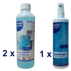 2x 500ml waterbed conditioner care + 1 Vinyl Cleaner