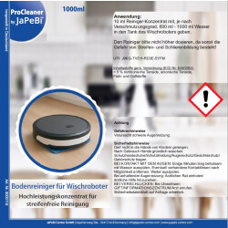 2x ProCleaner by JaPeBi Bodenreiniger für Wischroboter, 1L