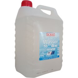 Destilliertes Wasser / Aqua Dest, entmineralisiert, chemisch rein, 5L