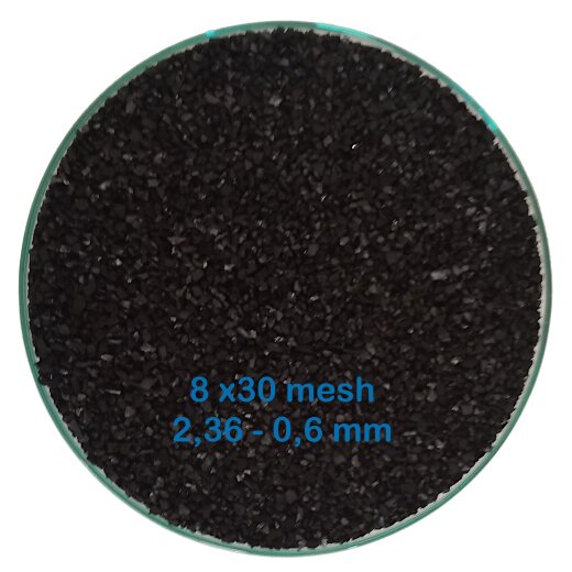 50L / 25kg Aktivkohle Filterkohle aus Kokosnussschalen, 8x30 mesh