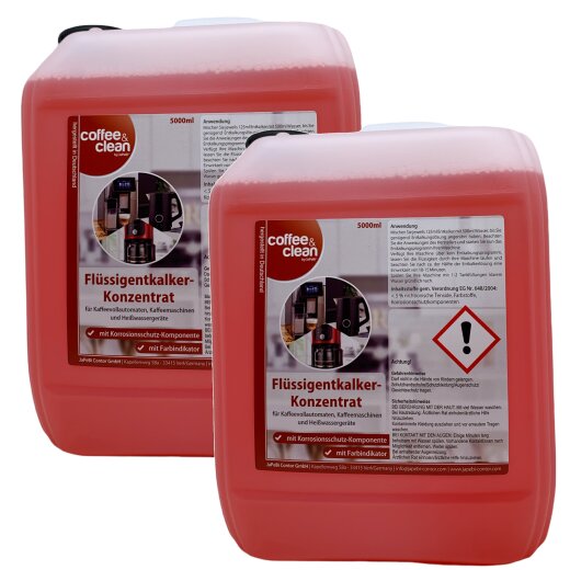 2x 5 Liter Flüssig-Entkalker mit Farbindikator und Korrosionsschutz