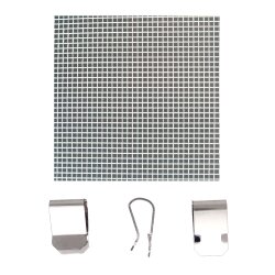 Edelstahlgewebe V2A , 60 cm breit, mit 12/24...