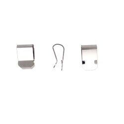 Edelstahlgewebe V2A , 60 cm breit, mit 12/24 Edelstahlklammern für Lichtschachtabdeckung