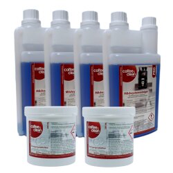 4 x 1L Milchschaumreiniger + 2 x 200 Reiniger-Tabs á 2gr für Kaffeevollautomaten