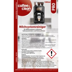 4x 1 Liter Milchsystemreiniger PRO Coffee&Clean by JaPeBi in Dosierflasche